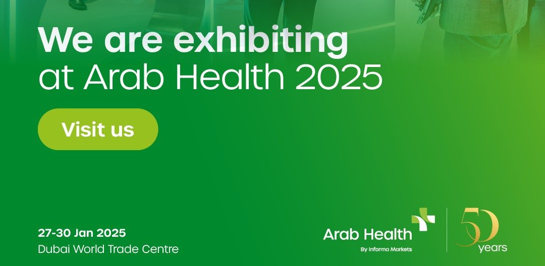 Besuchen Sie uns auf der Arab Health – Stand: Z3.G51